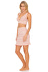 Luli Fama Champagne Pop Deep V Band Crop Top